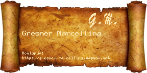Gresner Marcellina névjegykártya